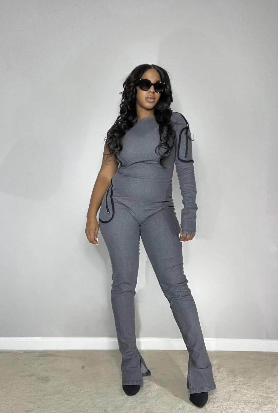 BodyCon Denim Jumpsuit